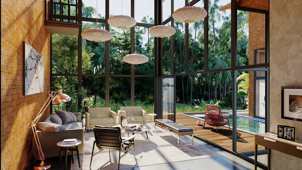 Digitally rendered photograph of our flagship Kasu Vana Villa